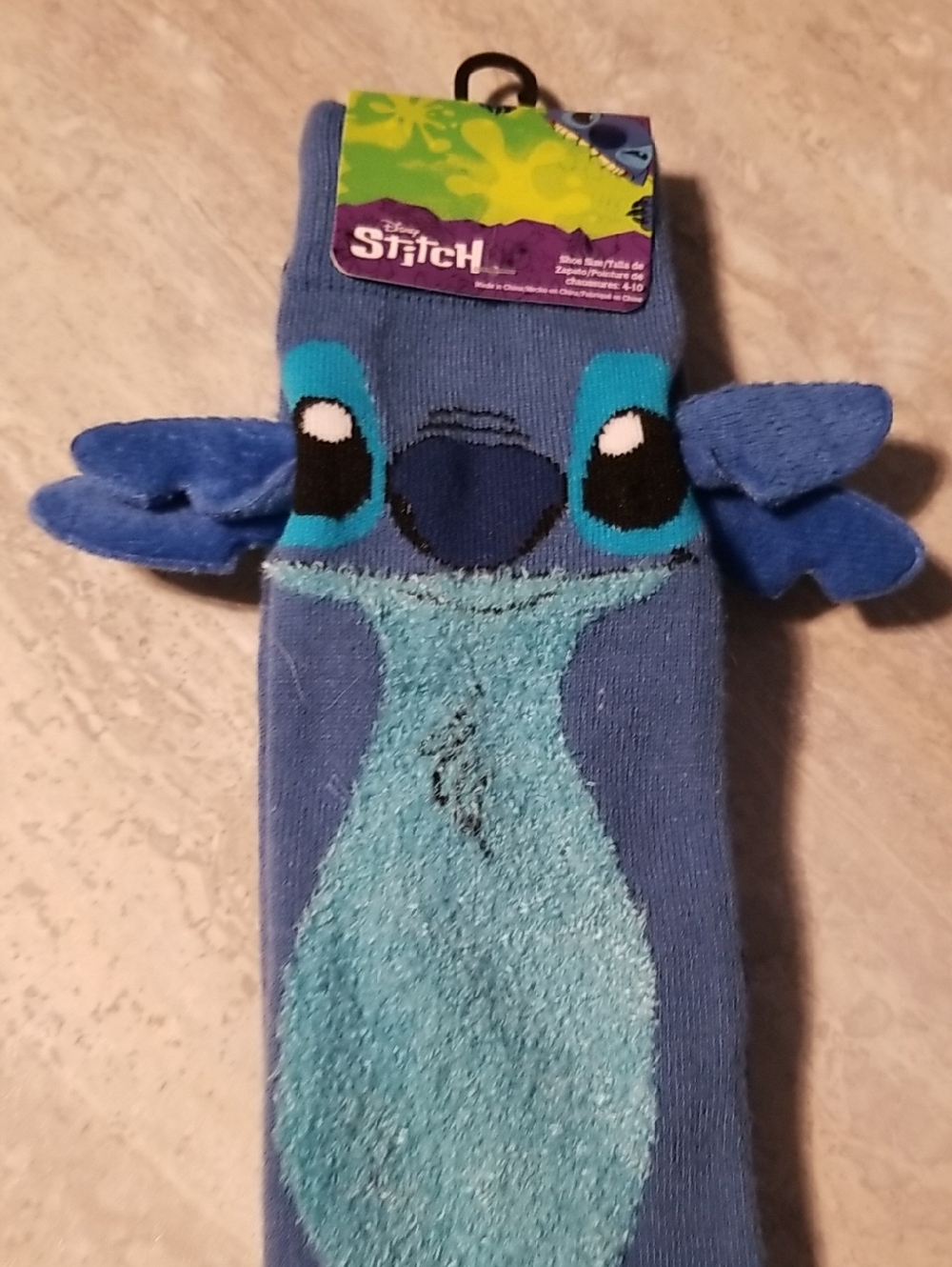 Disney Stitch Novelty Character Socks Size 4-10